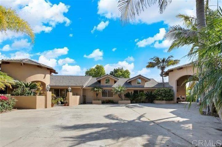 A property available for sale at 2081 Elevado Road, Vista, CA 92084.