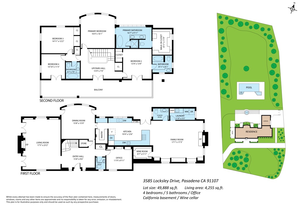 A property available for sale at 3585 Locksley Drive, Pasadena, CA 91107.
