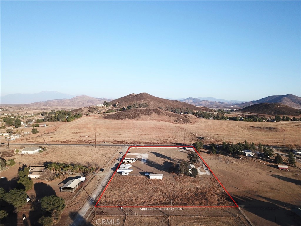 A property available for sale at 33761 Leon Road, Menifee, CA 92596.