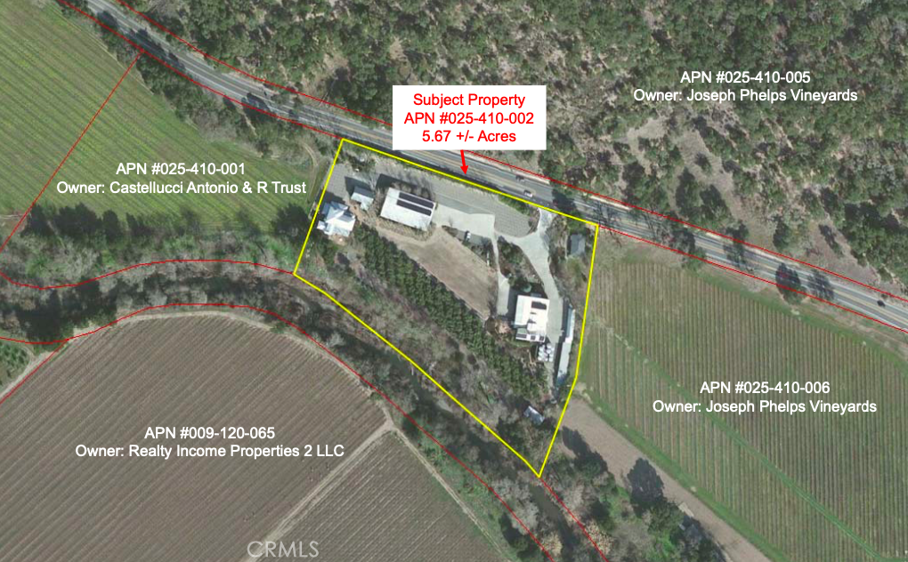 A property available for sale at 1001 Silverado Trail South, St Helena, CA 94574.