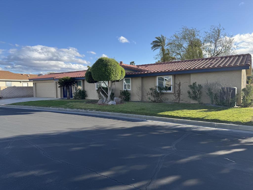 A property available for sale at 34521 Mesquite Tree Drive, Thousand Palms, CA 92276.