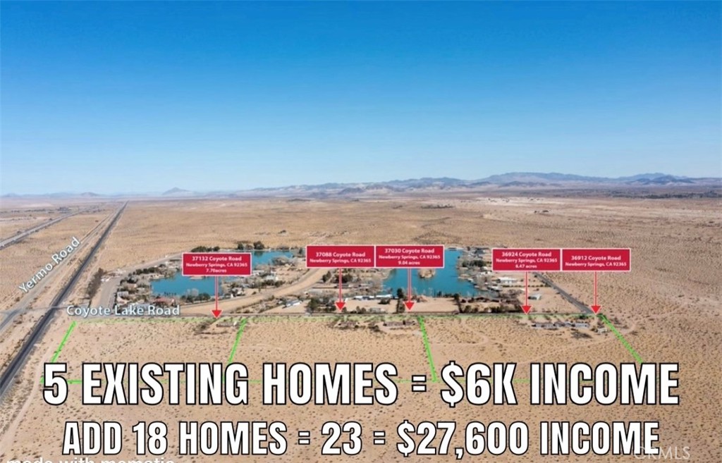 A property available for sale at 37132 Coyote Lake Rd, Newberry Springs, CA 92398.