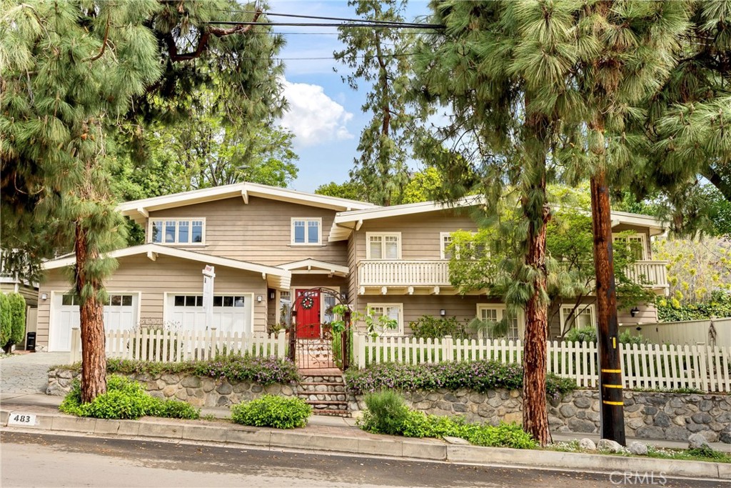 A property available for sale at 483 E Grandview Avenue, Sierra Madre, CA 91024.