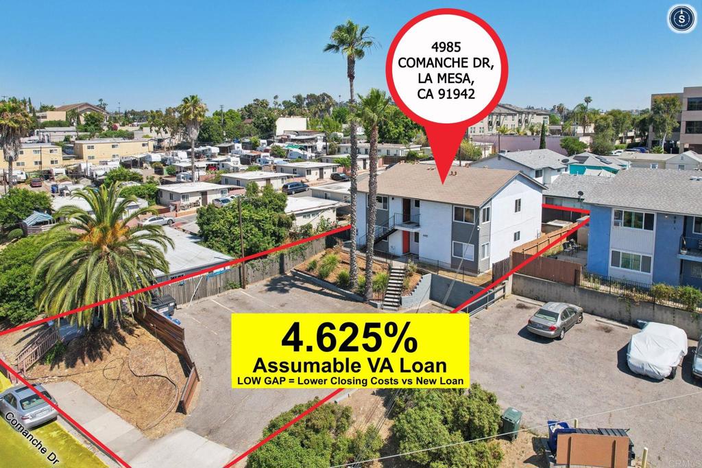 A property available for sale at 4985 Comanche Drive, La Mesa, CA 91942.