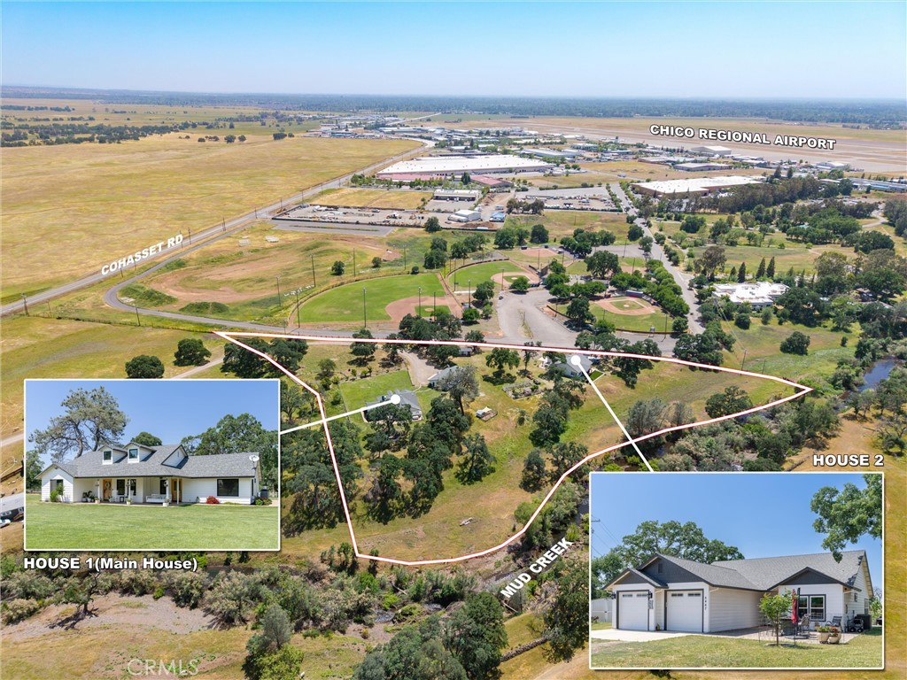 A property available for sale at 5465 Cohasset Road, Chico, CA 95973.