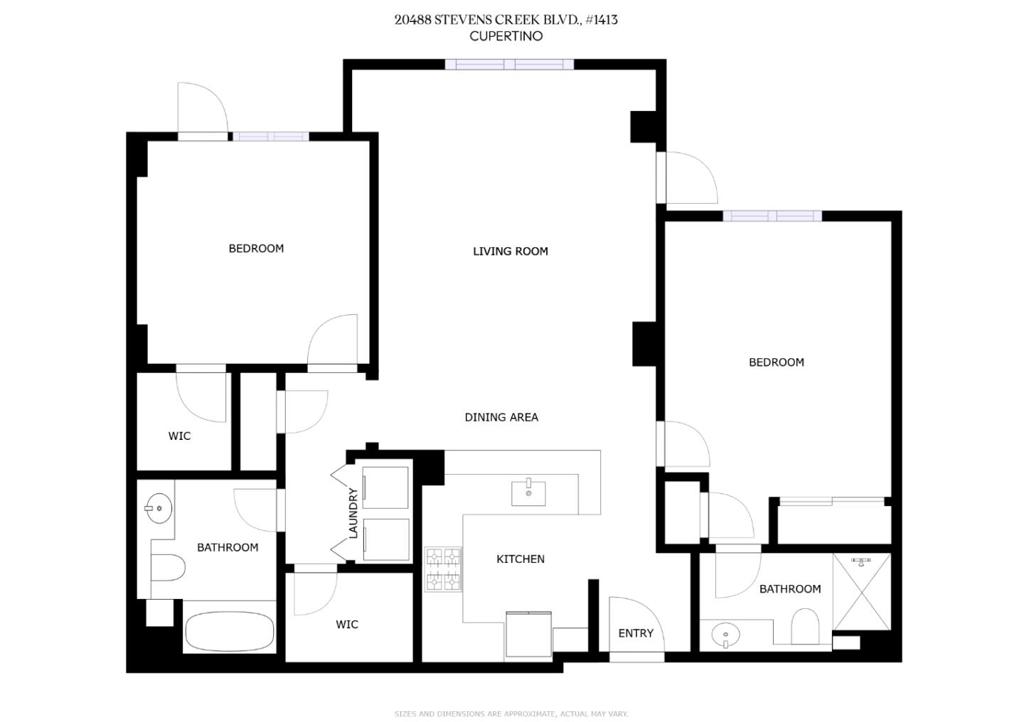 A property available for sale at 20488 Stevens Creek Boulevard 1413, Cupertino, CA 95014.