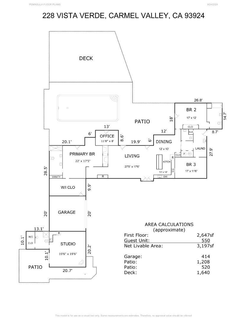 A property available for sale at 228 Vista Verde, Carmel Valley, CA 93924.
