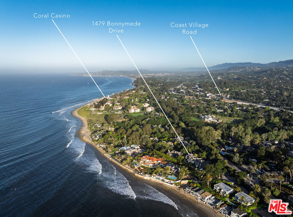 A property available for sale at 1479 Bonnymede Drive, Santa Barbara, CA 93108.