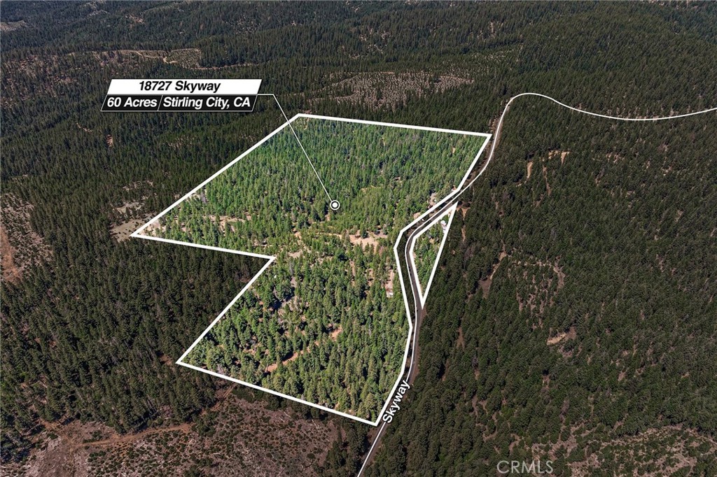 A property available for sale at 18727 Skyway, Stirling City, CA 95978.