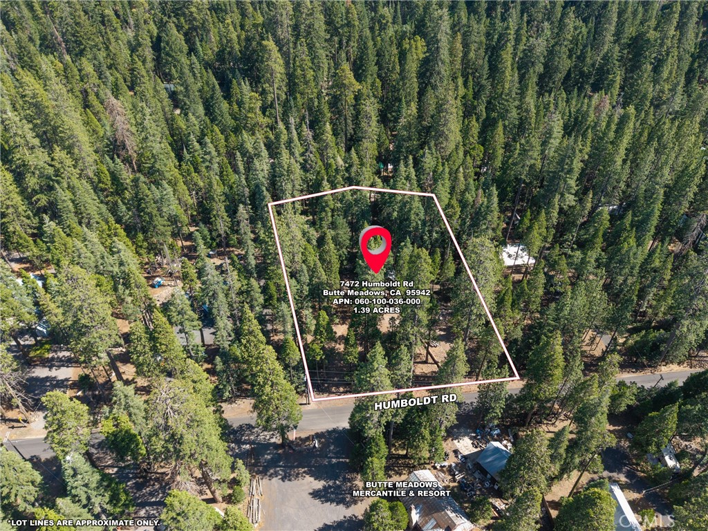 A property available for sale at 7472 Humboldt Road, Butte Meadows, CA 95942.
